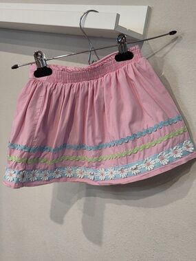 Hartstrings Pink Skort with Blue and Green Trim